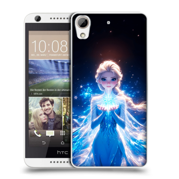 Силиконовый чехол на HTC Desire 626 с принтом Холодное сердце Frozen