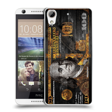 Силиконовый чехол на HTC Desire 626 с принтом Доллар деньги
