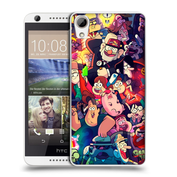 Силиконовый чехол на HTC Desire 626 с принтом Gravity Falls Гравити Фолз