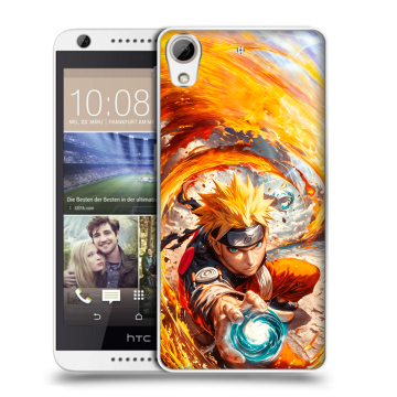 Силиконовый чехол на HTC Desire 626 с принтом Аниме Наруто Naruto