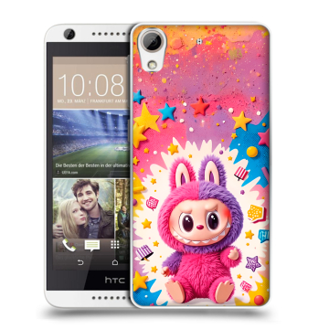 Силиконовый чехол на HTC Desire 626 с принтом Labubu Лабубу