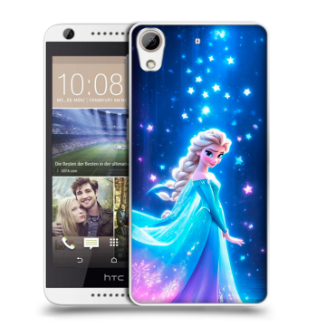 Силиконовый чехол на HTC Desire 626 с принтом Холодное сердце Frozen
