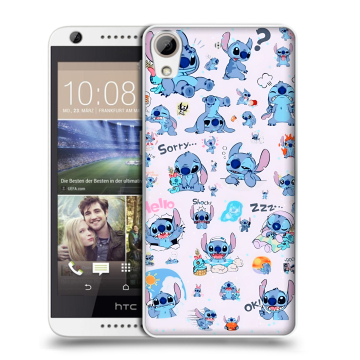 Силиконовый чехол на HTC Desire 626 с принтом Лило и Стич