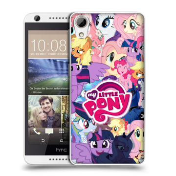 Силиконовый чехол на HTC Desire 626 с принтом My little pony Дружба чудо