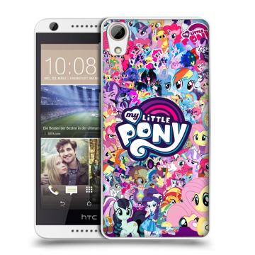 Силиконовый чехол на HTC Desire 626 с принтом My little pony Дружба чудо