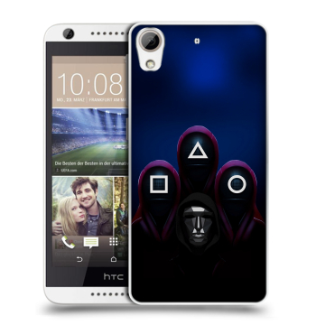 Силиконовый чехол на HTC Desire 626 с принтом Игра Кальмара