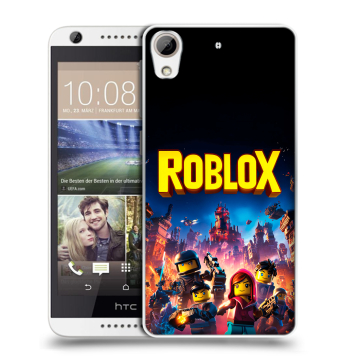 Силиконовый чехол на HTC Desire 626 с принтом Roblox Роблокс