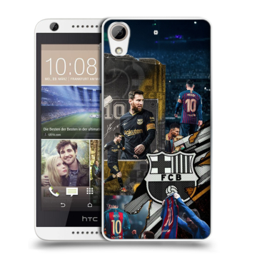 Силиконовый чехол на HTC Desire 626 с принтом Messi Barcelona