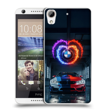 Силиконовый чехол на HTC Desire 626 с принтом BMW БМВ