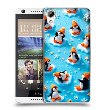 Силиконовый чехол на HTC Desire 626 с принтом Новый год