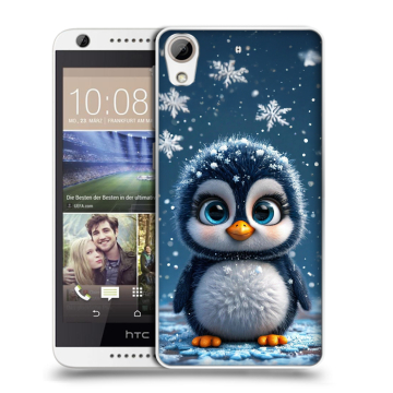 Силиконовый чехол на HTC Desire 626 с принтом Новый год