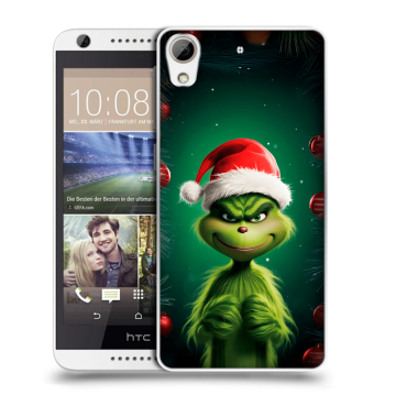 Силиконовый чехол на HTC Desire 626 с принтом Гринч Новый год Рождество