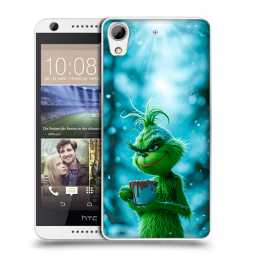 Силиконовый чехол на HTC Desire 626 с принтом Новый год гринч
