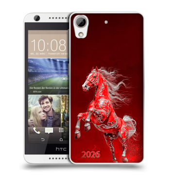 Силиконовый чехол на HTC Desire 626 с принтом Новый год