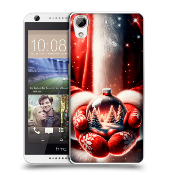Силиконовый чехол на HTC Desire 626 с принтом Новый год