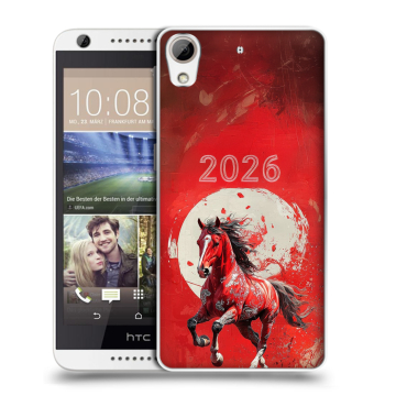 Силиконовый чехол на HTC Desire 626 с принтом Новый год