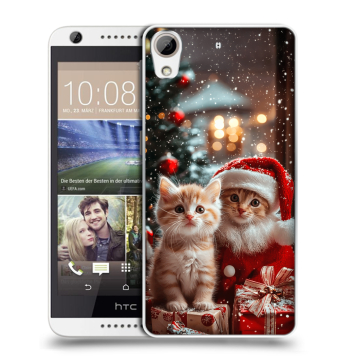 Силиконовый чехол на HTC Desire 626 с принтом Новый год