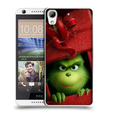 Силиконовый чехол на HTC Desire 626 с принтом Новый год