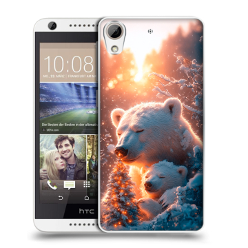Силиконовый чехол на HTC Desire 626 с принтом Новый год Силиконовый чехол на HTC Desire 626 с принтом Новый год