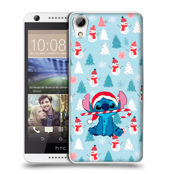 Силиконовый чехол на HTC Desire 626 с принтом Стич Новый год Силиконовый чехол на HTC Desire 626 с принтом Стич Новый год
