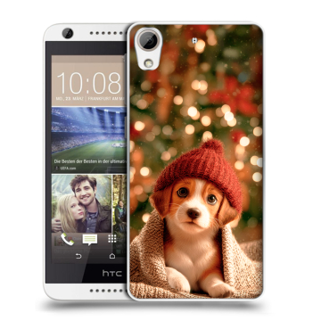 Силиконовый чехол на HTC Desire 626 с принтом Новый год Силиконовый чехол на HTC Desire 626 с принтом Новый год