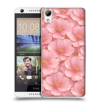 Силиконовый чехол на HTC Desire 626 с принтом женский