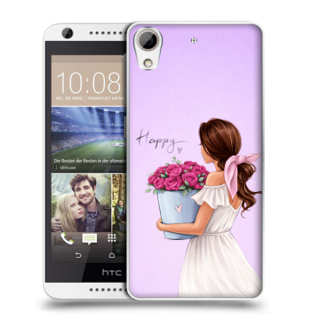 Силиконовый чехол на HTC Desire 626 с принтом женский Силиконовый чехол на HTC Desire 626 с принтом женский