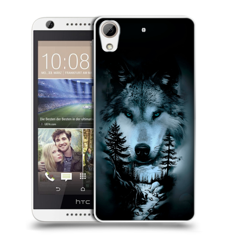 Силиконовый чехол на HTC Desire 626 с принтом Лесной волк Силиконовый чехол на HTC Desire 626 с принтом Лесной волк