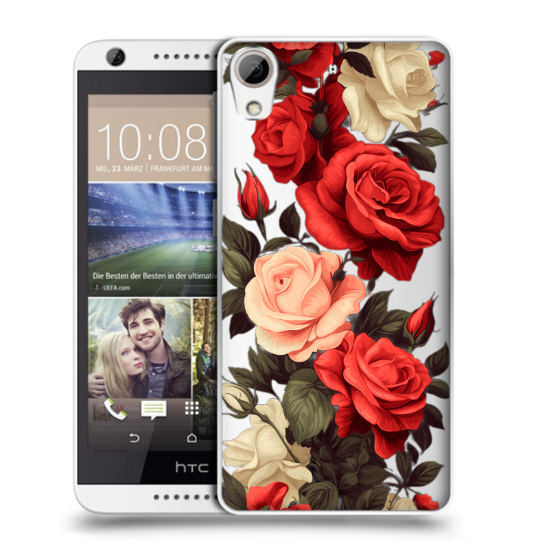 Силиконовый чехол на HTC Desire 626 с принтом Розы Силиконовый чехол на HTC Desire 626 с принтом Розы