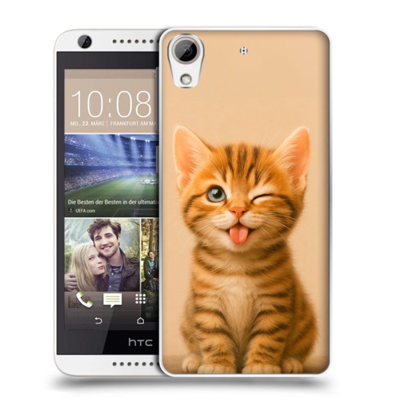 Силиконовый чехол на HTC Desire 626 с принтом котенок Силиконовый чехол на HTC Desire 626 с принтом котенок