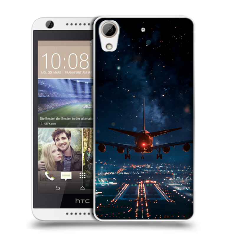 Силиконовый чехол на HTC Desire 626 с принтом самолет Силиконовый чехол на HTC Desire 626 с принтом самолет