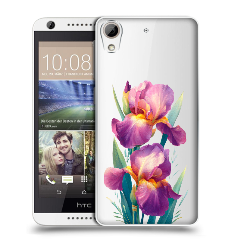 Силиконовый чехол на HTC Desire 626 с принтом Цветы орхидеи Силиконовый чехол на HTC Desire 626 с принтом Цветы орхидеи
