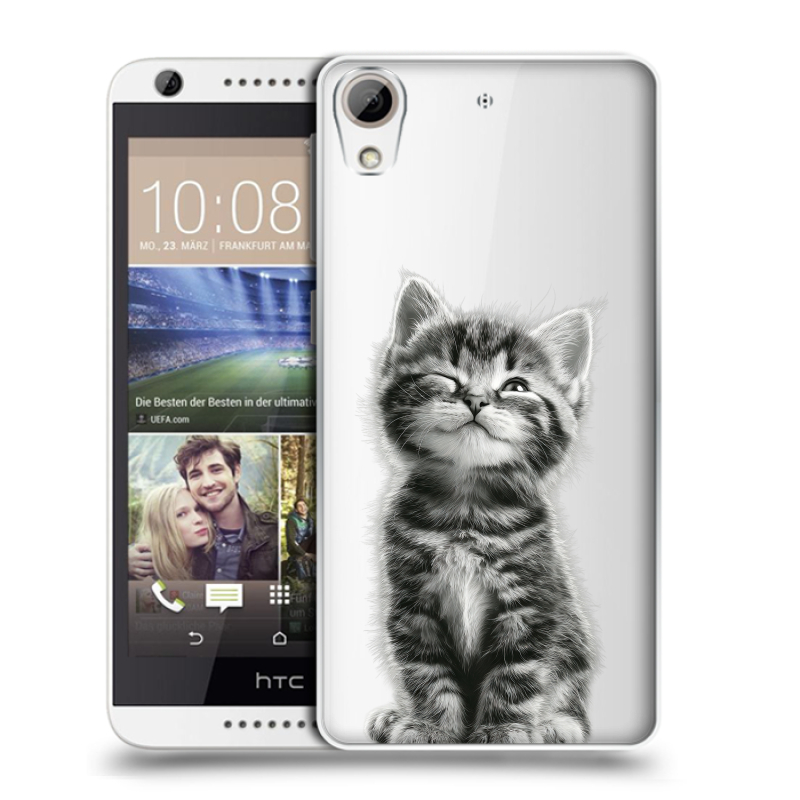 Силиконовый чехол на HTC Desire 626 с принтом Котенок Силиконовый чехол на HTC Desire 626 с принтом Котенок
