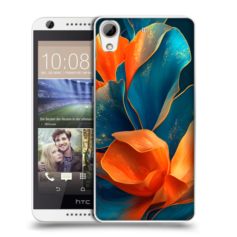 Силиконовый чехол на HTC Desire 626 с принтом Цветы Силиконовый чехол на HTC Desire 626 с принтом Цветы