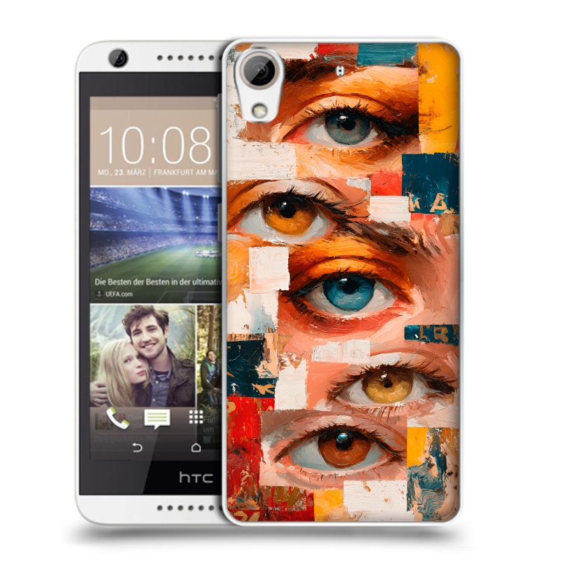 Силиконовый чехол на HTC Desire 626 с принтом Модный принт Силиконовый чехол на HTC Desire 626 с принтом Модный принт
