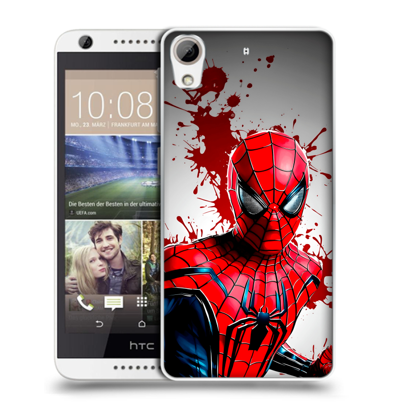 Силиконовый чехол на HTC Desire 626 с принтом Spiderman Человек паук Силиконовый чехол на HTC Desire 626 с принтом Spiderman Человек паук