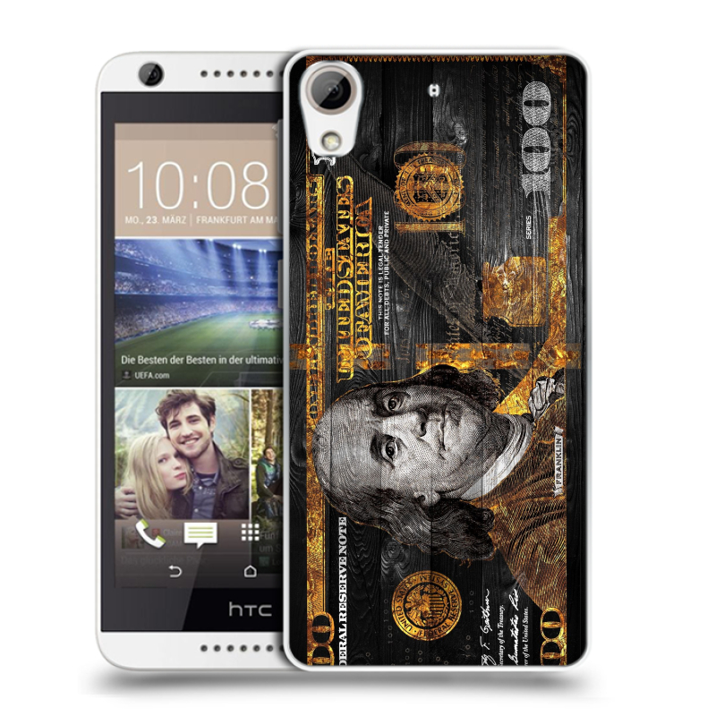 Силиконовый чехол на HTC Desire 626 с принтом Доллар деньги Силиконовый чехол на HTC Desire 626 с принтом Доллар деньги
