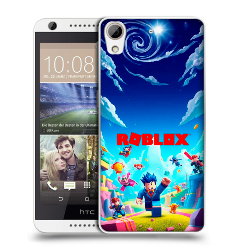 Силиконовый чехол на HTC Desire 626 с принтом Roblox Роблокс Силиконовый чехол на HTC Desire 626 с принтом Roblox Роблокс