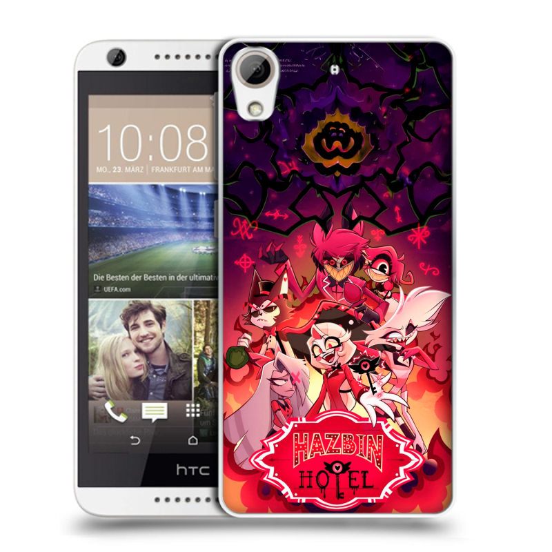 Силиконовый чехол на HTC Desire 626 с принтом Hazbin Hotel Отель Хазбин Силиконовый чехол на HTC Desire 626 с принтом Hazbin Hotel Отель Хазбин