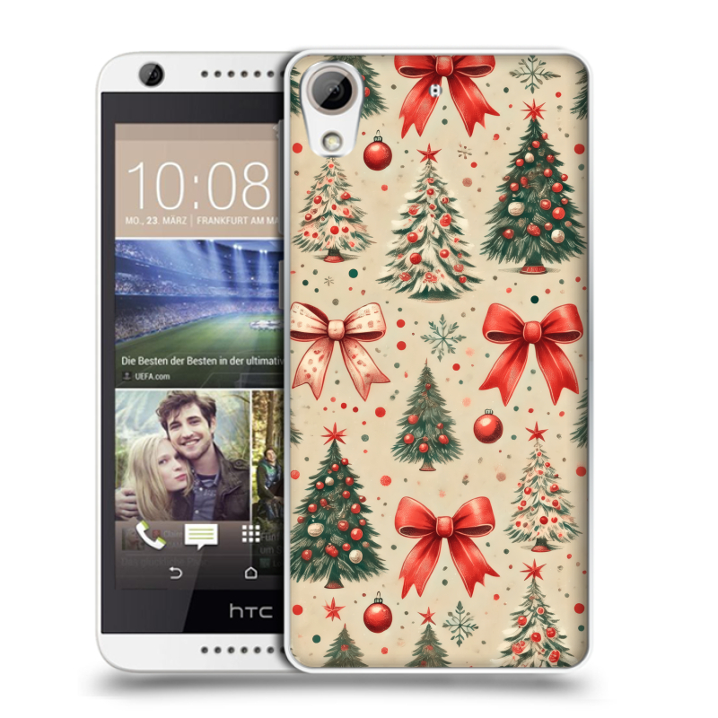 Силиконовый чехол на HTC Desire 626 с принтом Новый год Силиконовый чехол на HTC Desire 626 с принтом Новый год