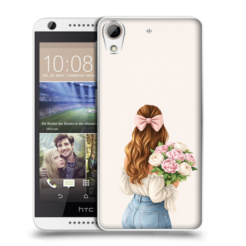 Силиконовый чехол на HTC Desire 626 с принтом женский Силиконовый чехол на HTC Desire 626 с принтом женский