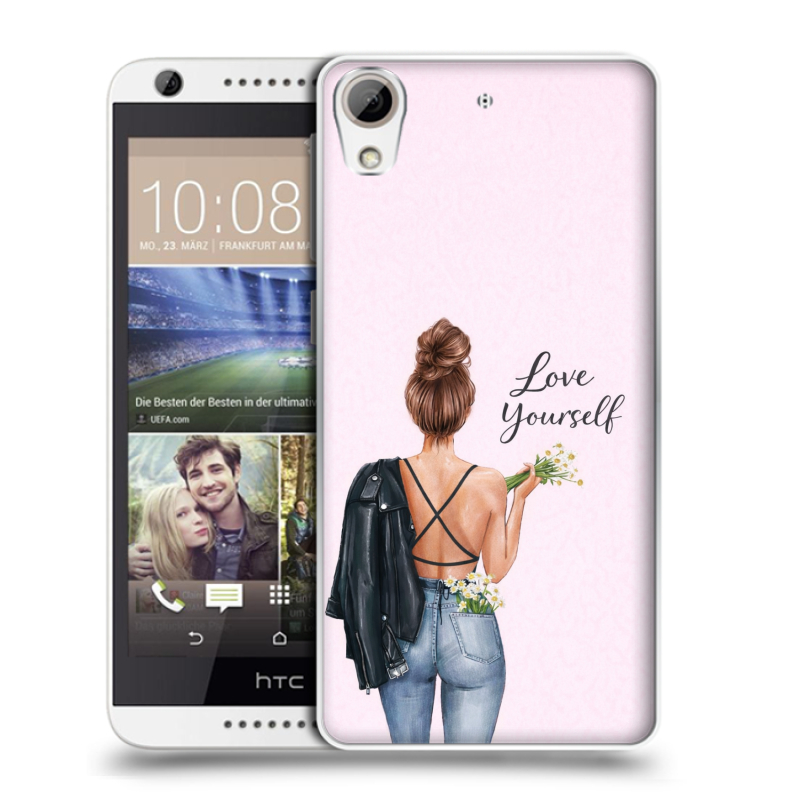 Силиконовый чехол на HTC Desire 626 с принтом женский Силиконовый чехол на HTC Desire 626 с принтом женский