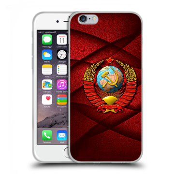Пластиковый чехол на Iphone 6s с принтом Герб СССР
