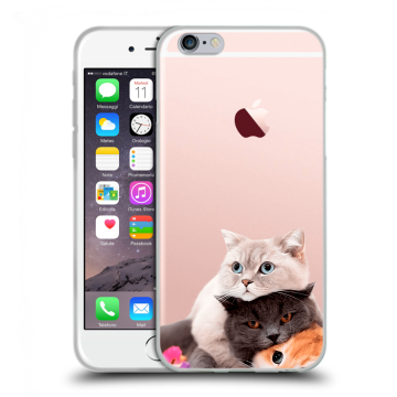 Пластиковый чехол на Iphone 6s с принтом Кошки