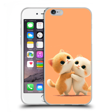 Пластиковый чехол на Iphone 6s с принтом Милые котики