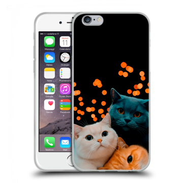 Пластиковый чехол на Iphone 6s с принтом Кошки
