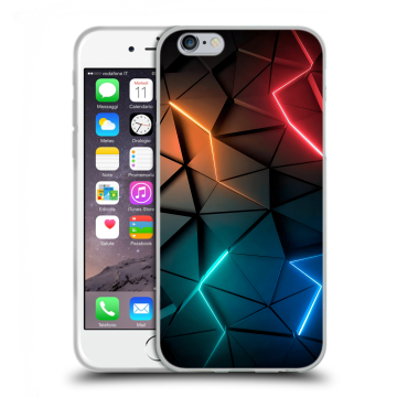 Пластиковый чехол на Iphone 6s с принтом Абстракция неон