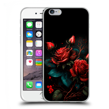 Пластиковый чехол на Iphone 6s с принтом Розы красные Пластиковый чехол на Iphone 6s с принтом Розы красные