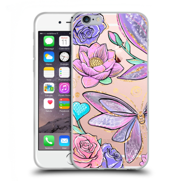 Пластиковый чехол на Iphone 6s с принтом Бабочки и цветы Пластиковый чехол на Iphone 6s с принтом Бабочки и цветы