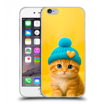 Пластиковый чехол на Iphone 6s с принтом Котенок в шапке Пластиковый чехол на Iphone 6s с принтом Котенок в шапке
